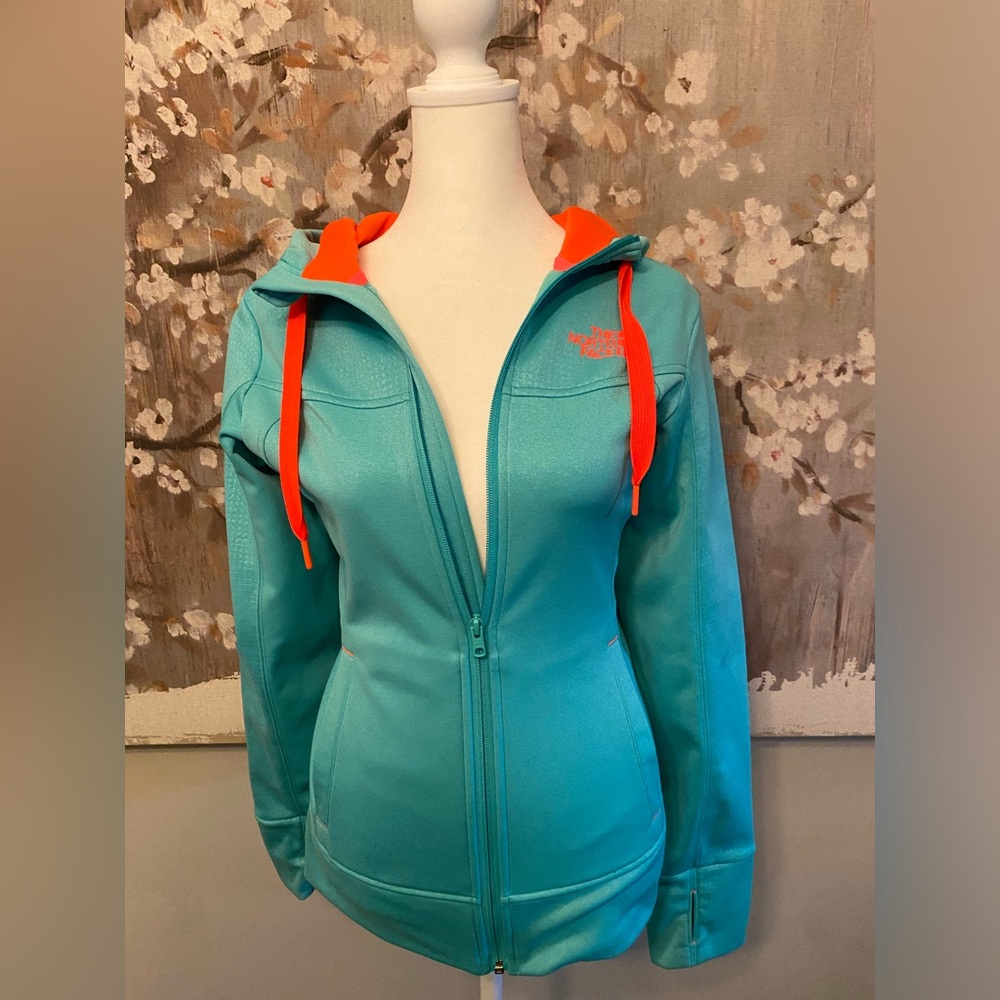 The North Face full length jacket, with hood
